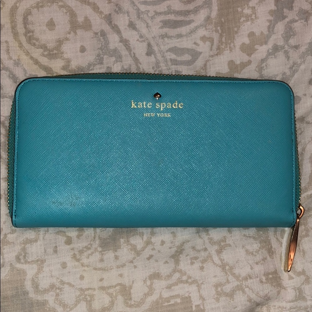 TIFFANY BLUE KATE SPADE WALLET